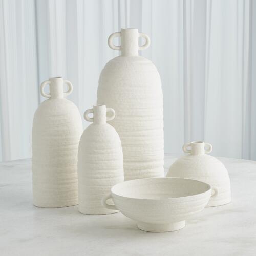 Sahara Vase-White-Lg