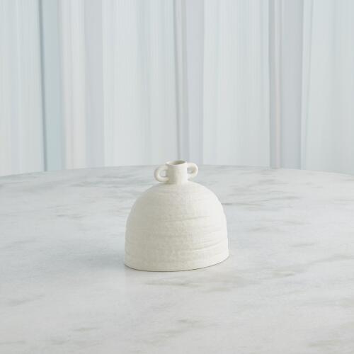 Sahara Vase-White-Squat