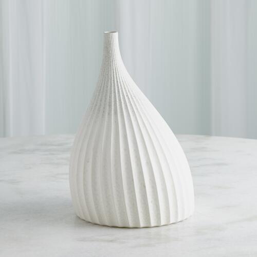 Dewdrop Vase-White