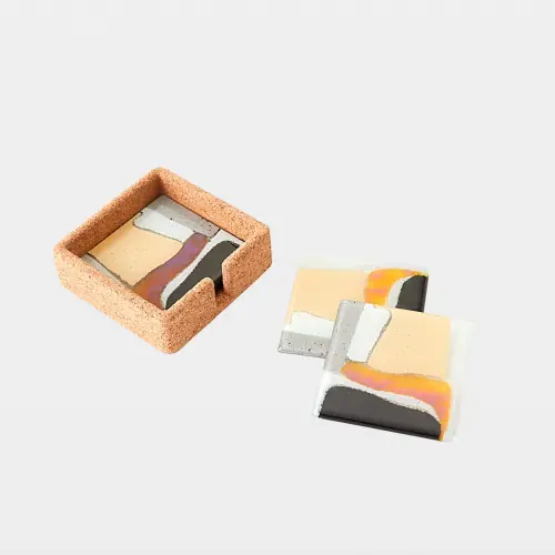 Cashmere Glass Coaster
