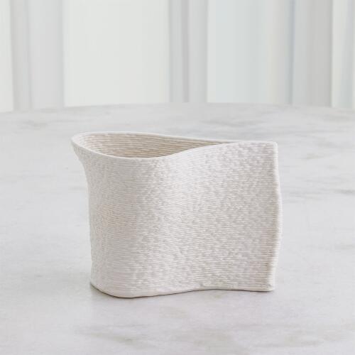 Windy Vase-Matte White