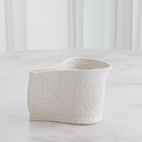 Windy Vase-Matte White