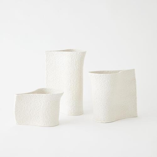 Windy Vase-Matte White