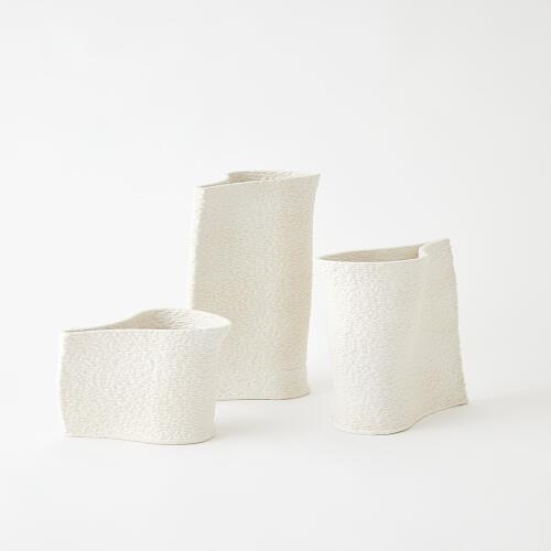 Windy Vase-Matte White