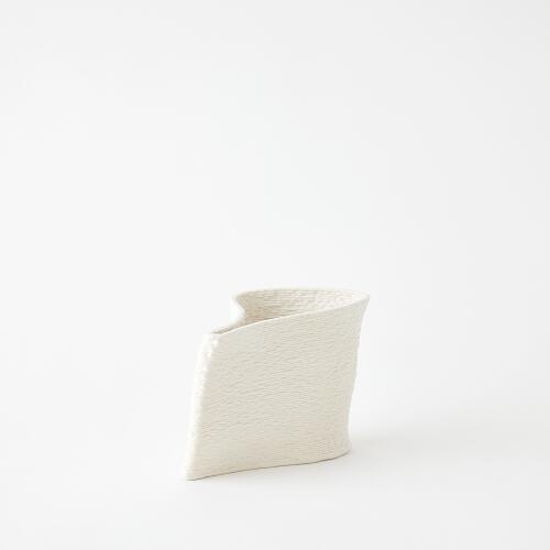 Windy Vase-Matte White