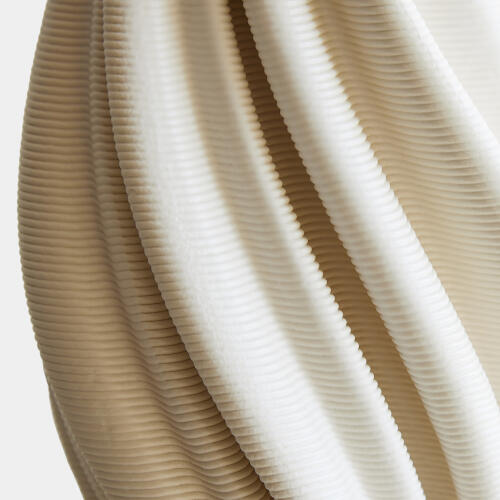 Odally Printed Vase-Matte White