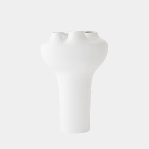 Geyser Vase-White
