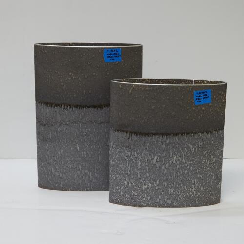 Tuba Vase-Reactive Gray
