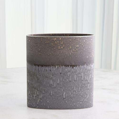 Tuba Vase-Reactive Grey