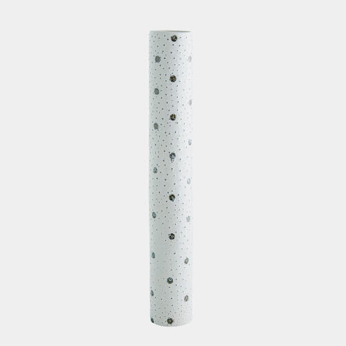 Spotted Tube Vase-White w/Black Spots
