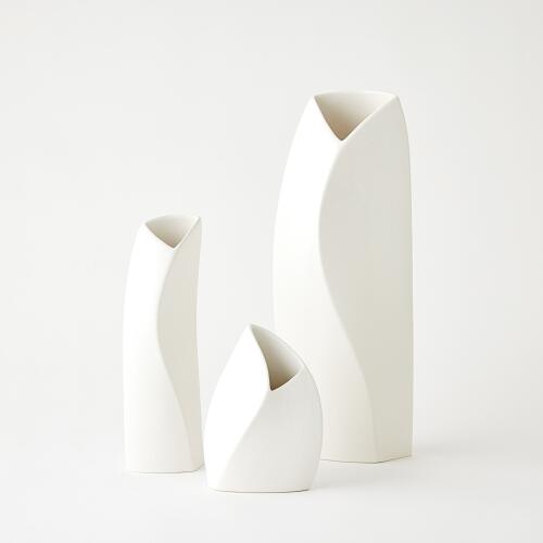 Willow Vase-White-Sm