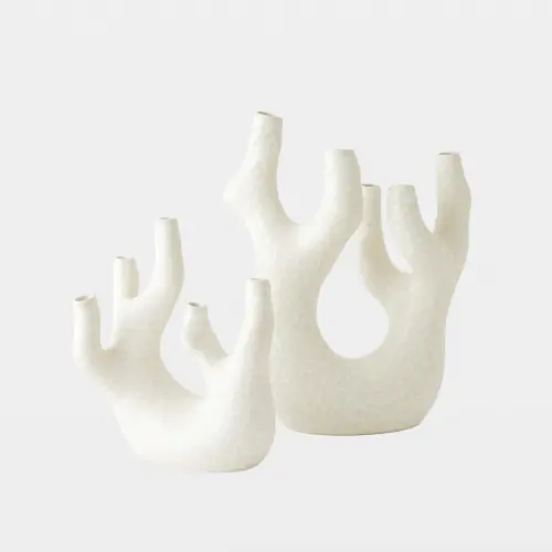Creation Vase-Reactive White