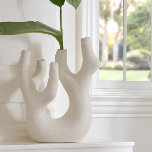 Creation Large Vase-Reactive White
