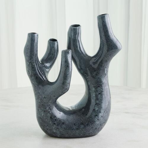 Creation Vase-Gloss Reactive Blue