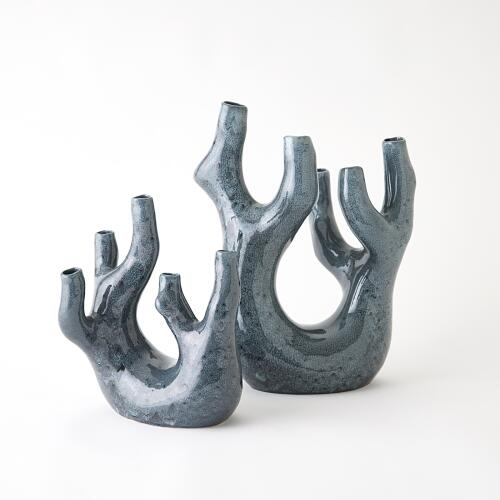 Creation Vase-Gloss Reactive Blue