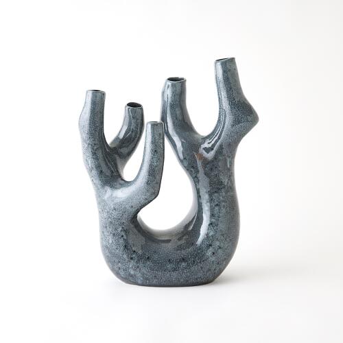 Creation Vase-Gloss Reactive Blue