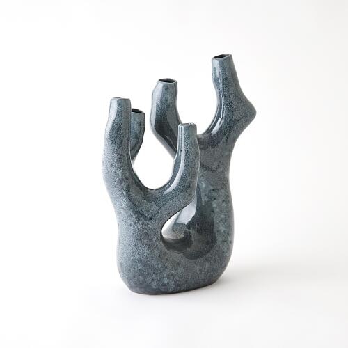 Creation Vase-Gloss Reactive Blue