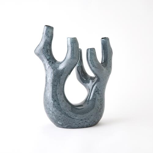 Creation Vase-Gloss Reactive Blue