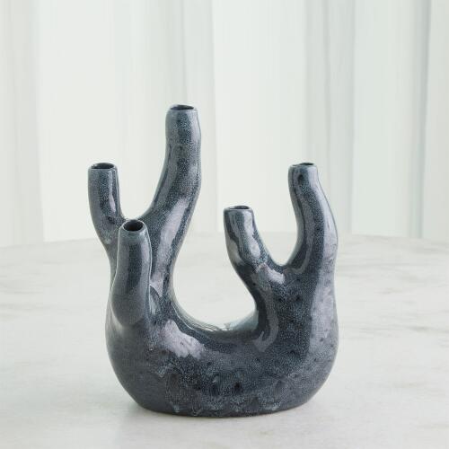 Creation Vase-Gloss Reactive Blue