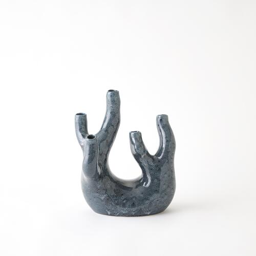 Creation Vase-Gloss Reactive Blue