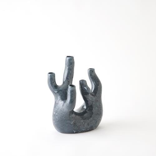 Creation Vase-Gloss Reactive Blue