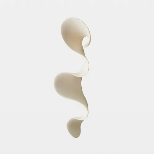 Tempest Wall Ribbon-White