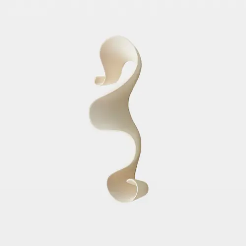 Tempest Wall Ribbon-White
