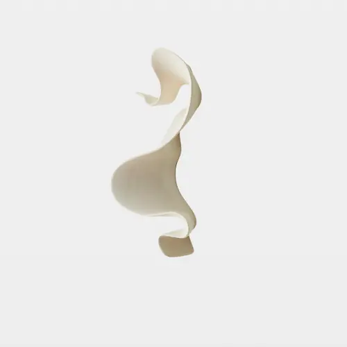 Tempest Wall Ribbon-White