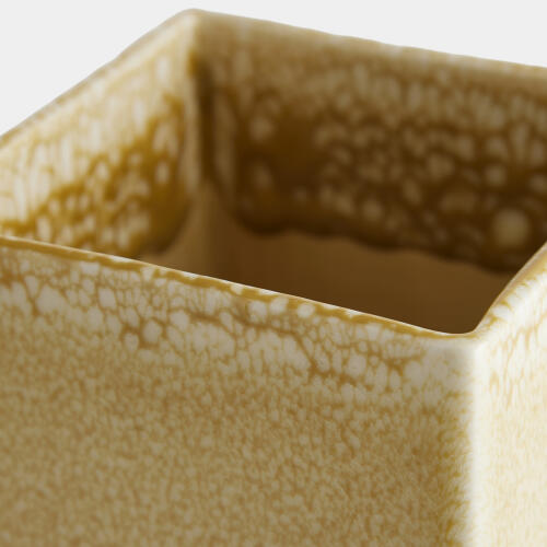 Crocus Vase-Reactive Mustard