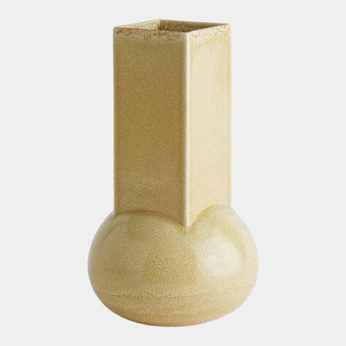 Crocus Vase-Reactive Mustard