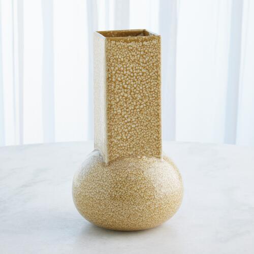 Crocus Vase-Reactive Mustard
