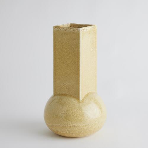 Crocus Vase-Reactive Mustard