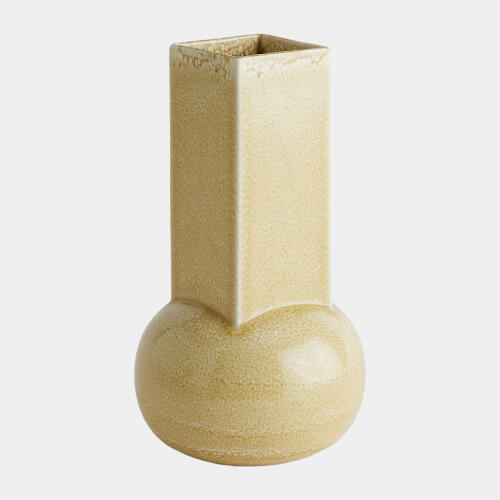 Crocus Vase-Reactive Mustard