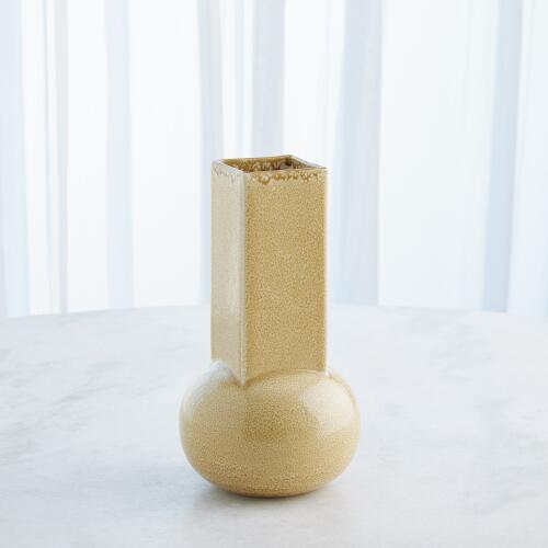 Crocus Vase-Reactive Mustard