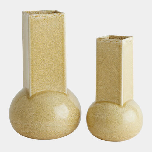 Crocus Vase-Reactive Mustard