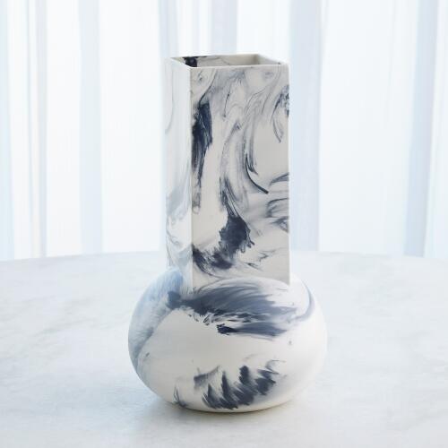 Crocus Vase-Blue Marble