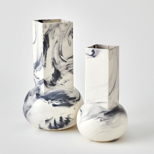 Crocus Vase-Blue Marble