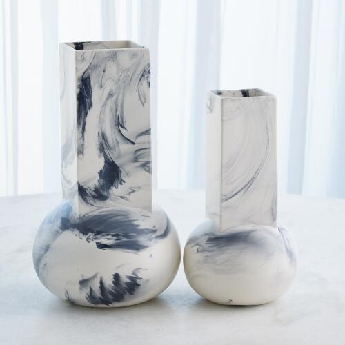 Crocus Vase-Blue Marble