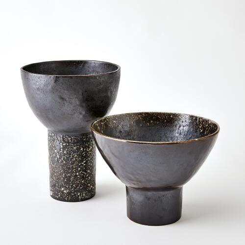 Cinder Footed Bowl-Reactive-Lg
