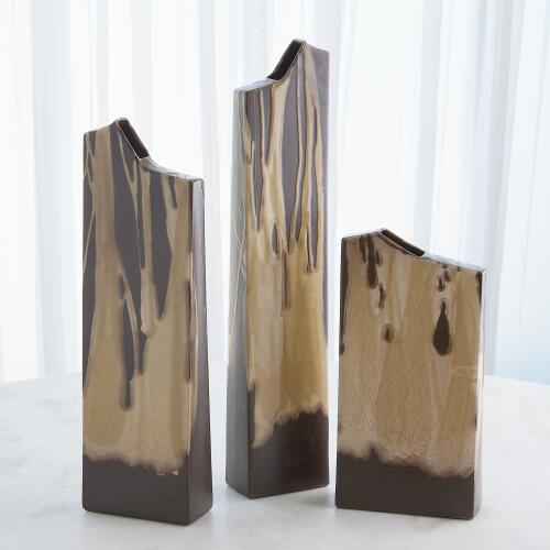 Column Splash Vase-Umber-Lg
