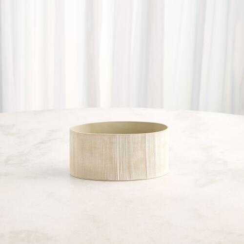 Cross Hatch Vase-Celery-Lg