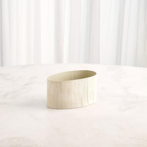 Cross Hatch Vase-Celery