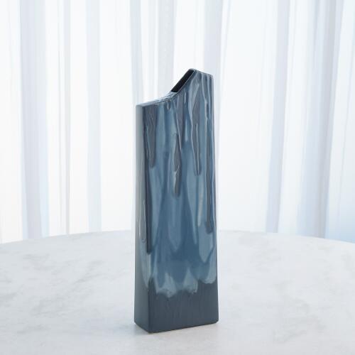 Column Splash Vase-Reactive Blue