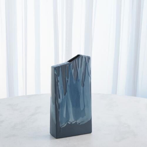 Column Splash Vase-Reactive Blue