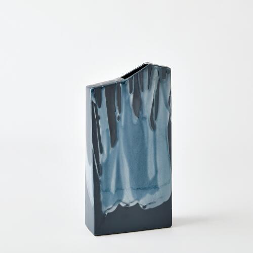 Column Splash Vase-Reactive Blue