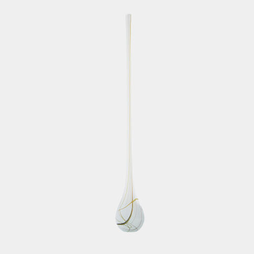 Pollock Bulb Vase-White