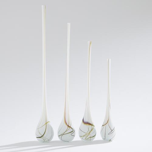 Pollock Bulb Vase-White