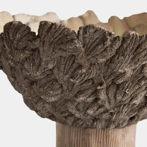 Petaled Pedestal Compote-Natural