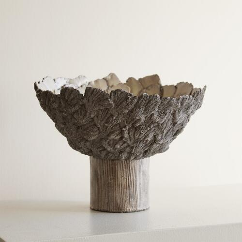 Petaled Pedestal Compote-Natural
