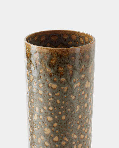 Allium Vase-Gray Splotch-Tall